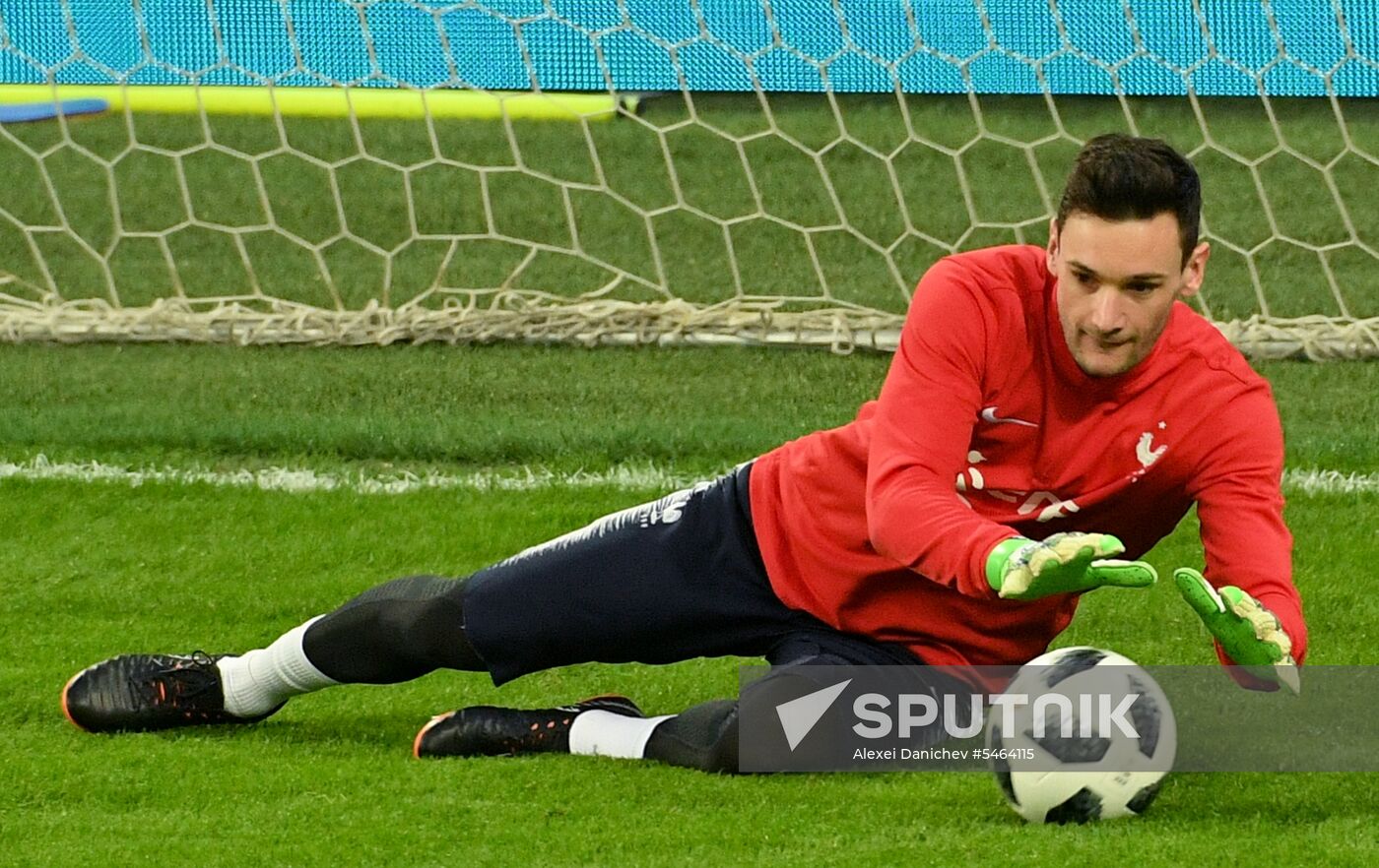 Football. French national team holds training session