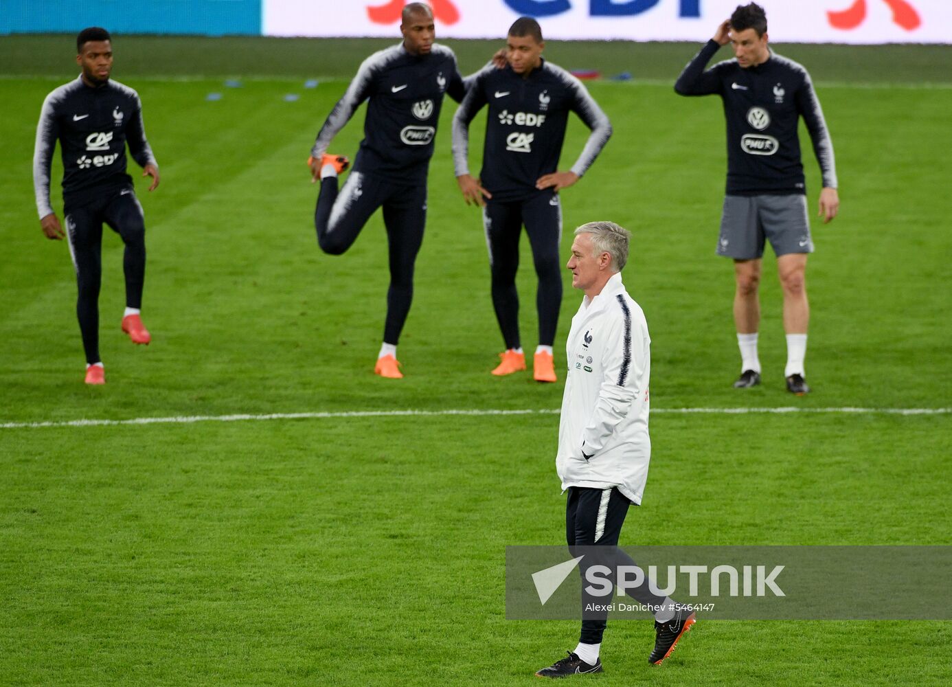Football. French national team holds training session