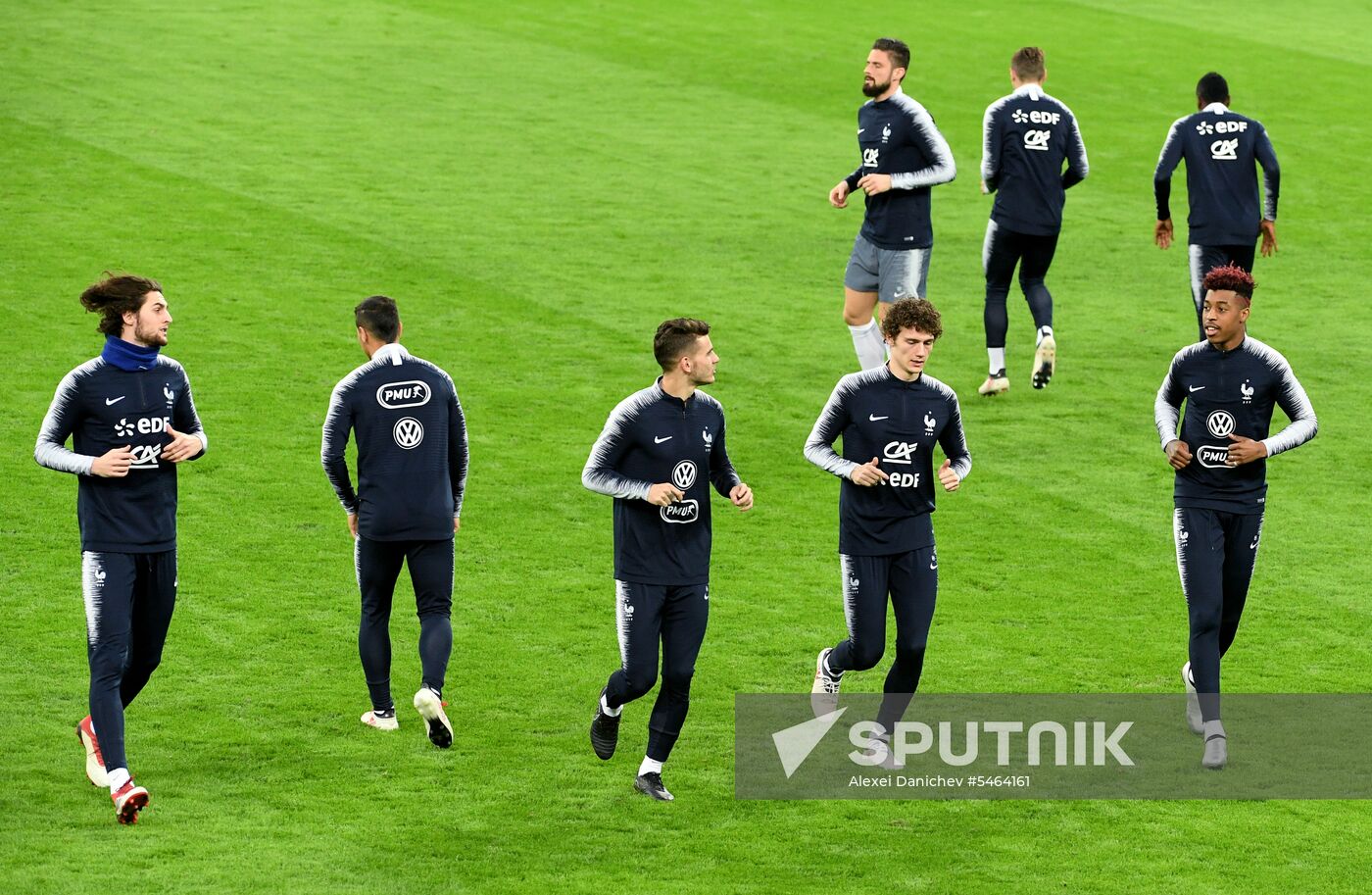 Football. French national team holds training session