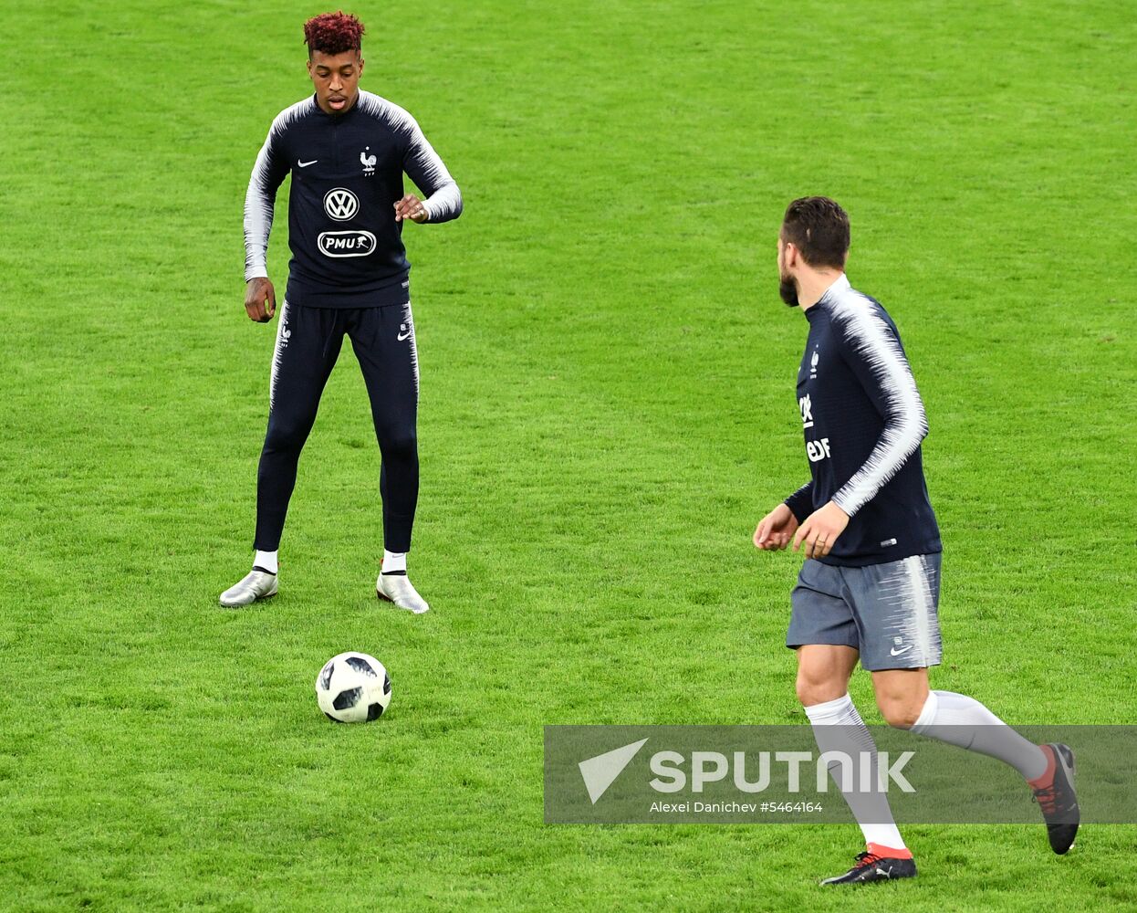 Football. French national team holds training session