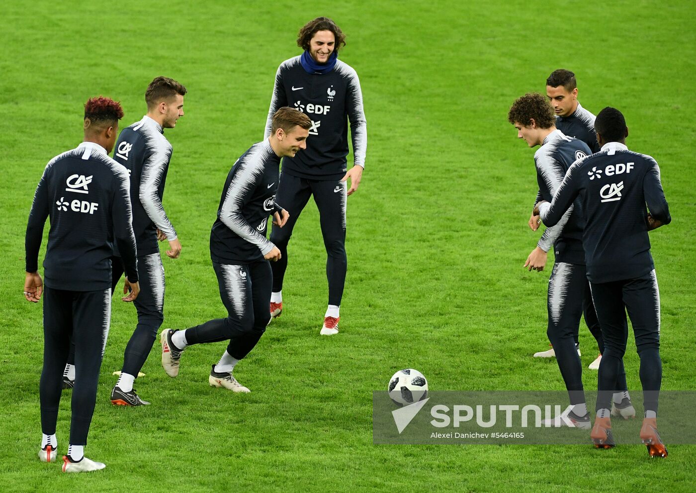 Football. French national team holds training session