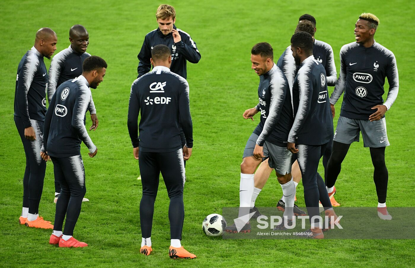 Football. French national team holds training session