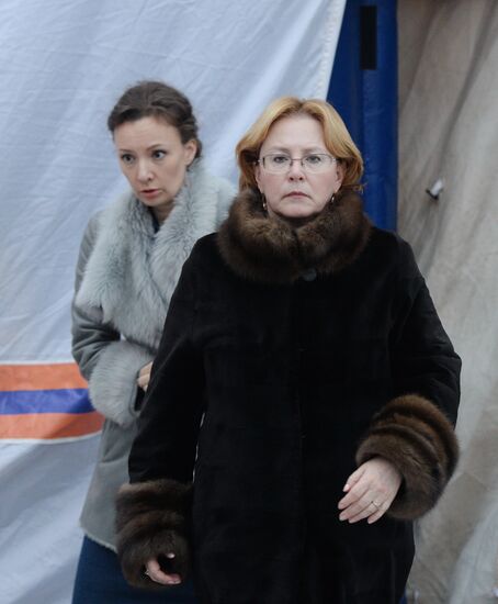 Aftermath of fire at Zimnyaya Vishnya shopping mall