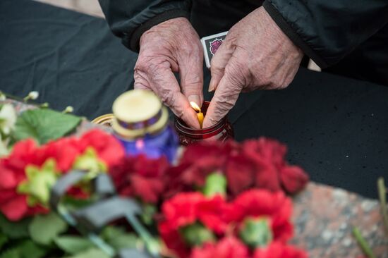 Events in memory of those killed in Zimnyaya Vishnya shopping mall fire
