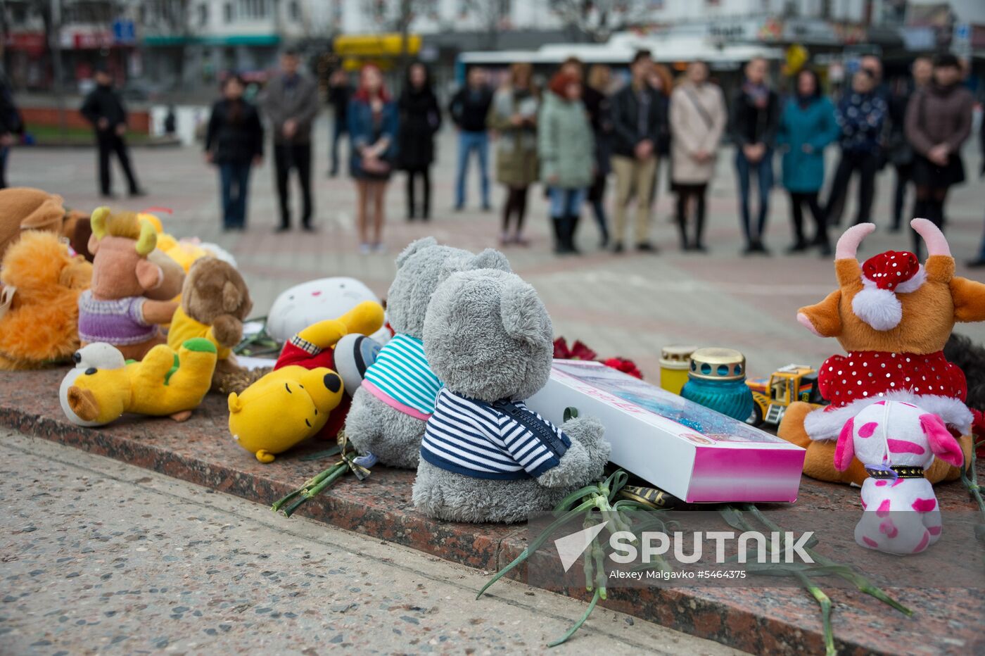 Events in memory of those killed in Zimnyaya Vishnya shopping mall fire