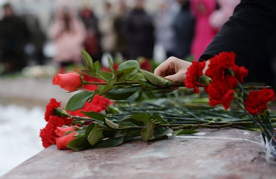 Events in memory of those killed in Zimnyaya Vishnya shopping mall fire