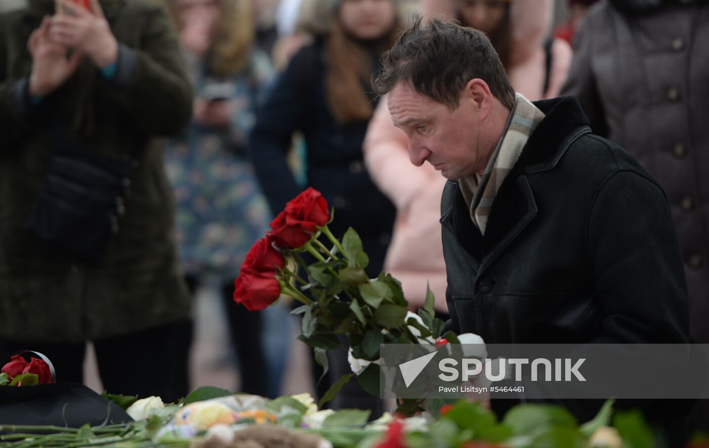 Events in memory of those killed in Zimnyaya Vishnya shopping mall fire