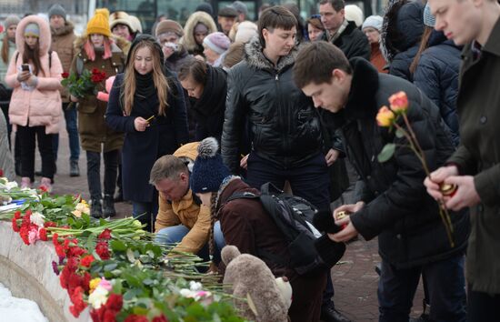 Events in memory of those killed in Zimnyaya Vishnya shopping mall fire
