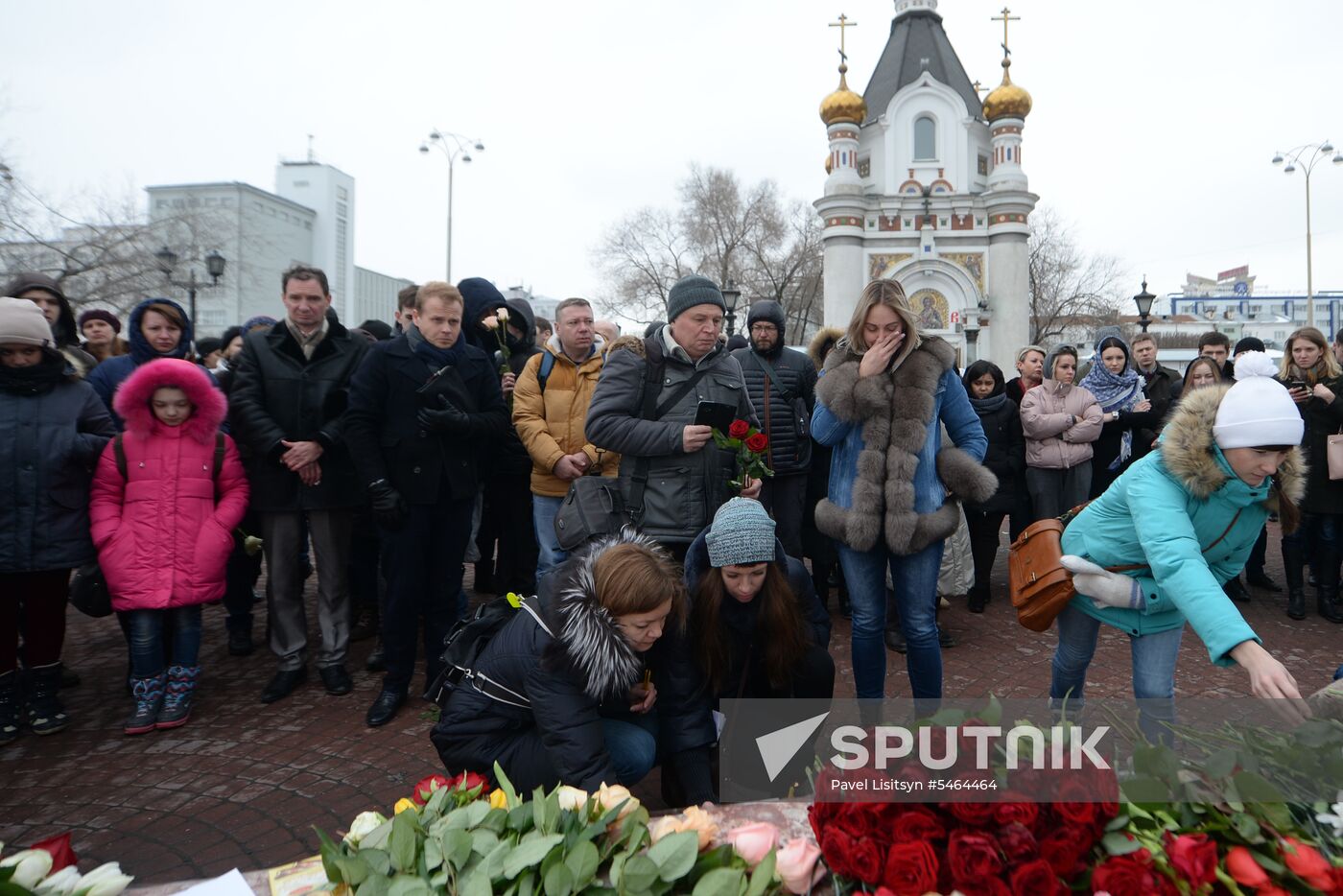 Events in memory of those killed in Zimnyaya Vishnya shopping mall fire