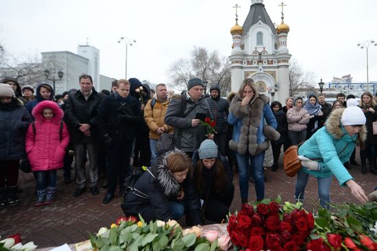 Events in memory of those killed in Zimnyaya Vishnya shopping mall fire