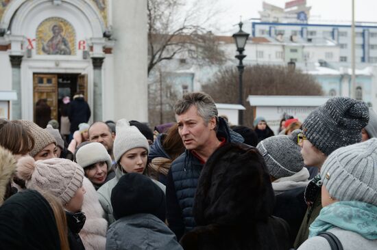 Events in memory of those killed in Zimnyaya Vishnya shopping mall fire