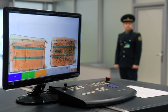 Customs control at Kazan Airport