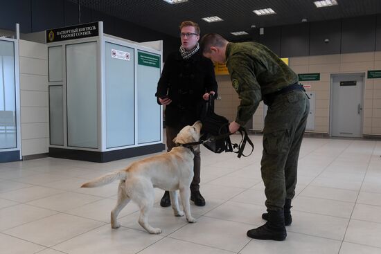 Customs control at Kazan Airport