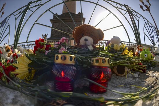 Events in memory of those killed in Zimnyaya Vishnya shopping mall fire