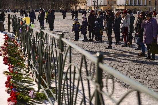 Events in memory of those killed in Zimnyaya Vishnya shopping mall fire