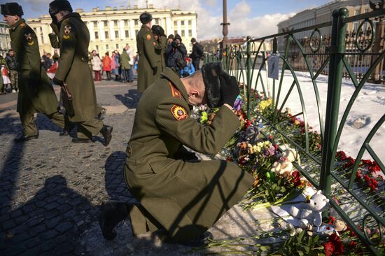 Events in memory of those killed in Zimnyaya Vishnya shopping mall fire