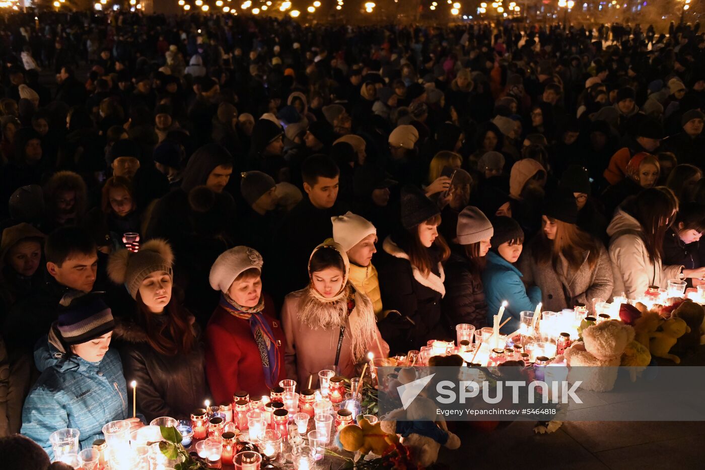 Events in memory of those killed in Zimnyaya Vishnya shopping mall fire