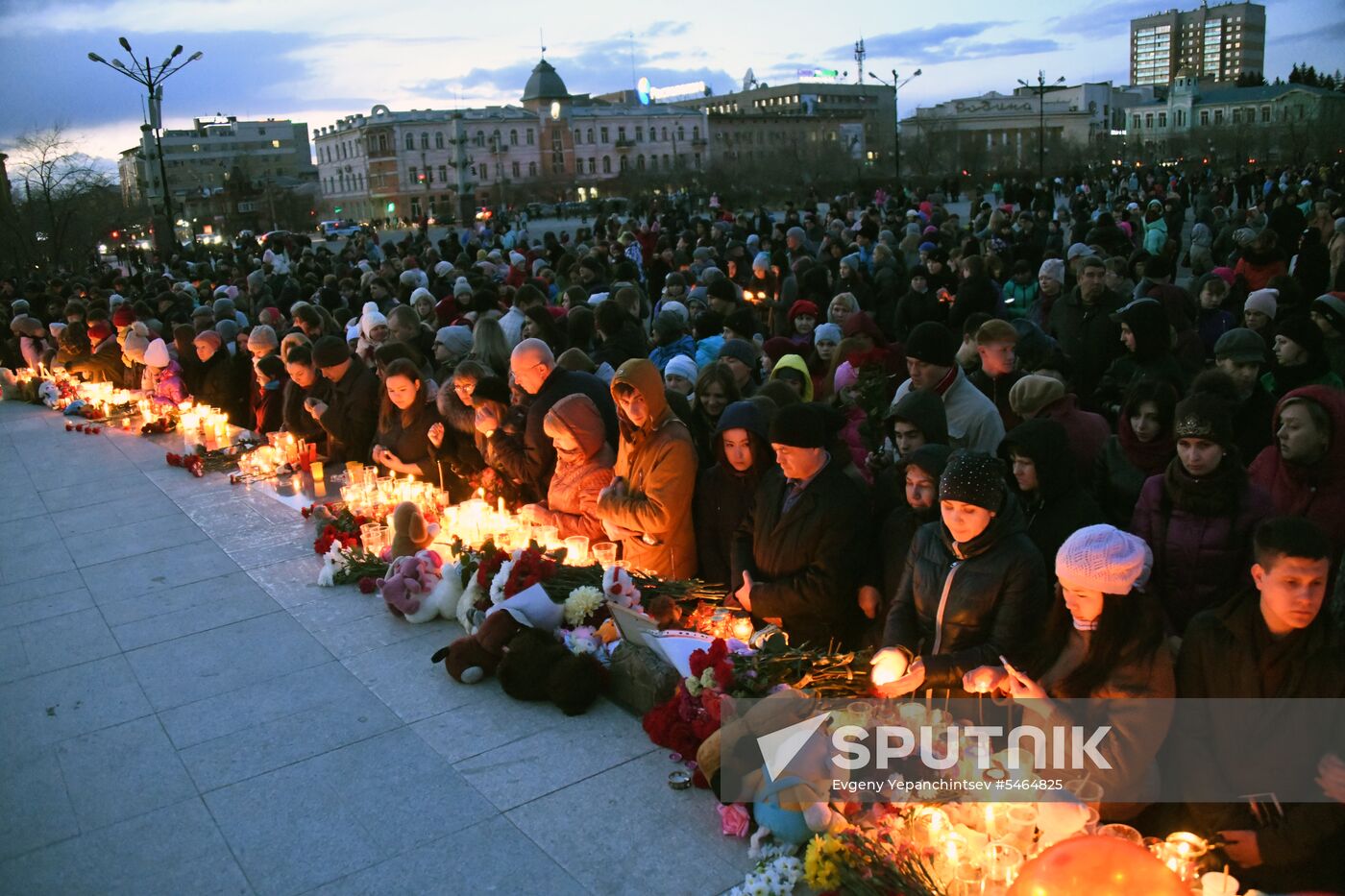 Events in memory of those killed in Zimnyaya Vishnya shopping mall fire