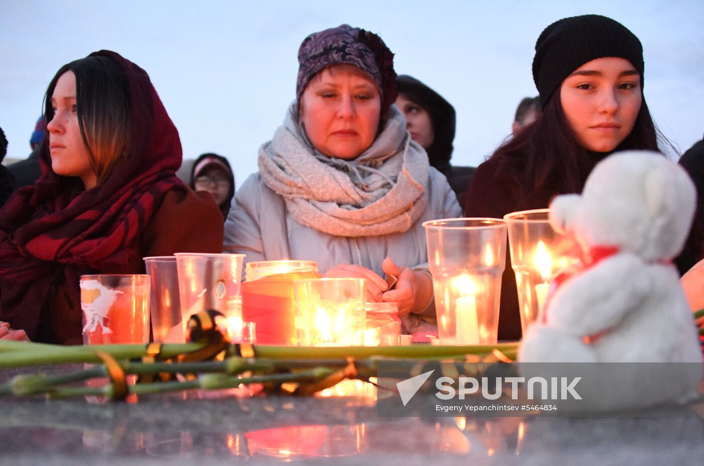 Events in memory of those killed in Zimnyaya Vishnya shopping mall fire