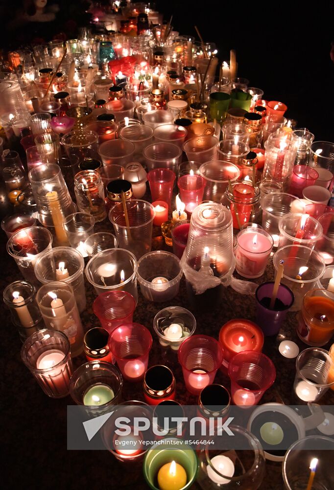 Events in memory of those killed in Zimnyaya Vishnya shopping mall fire