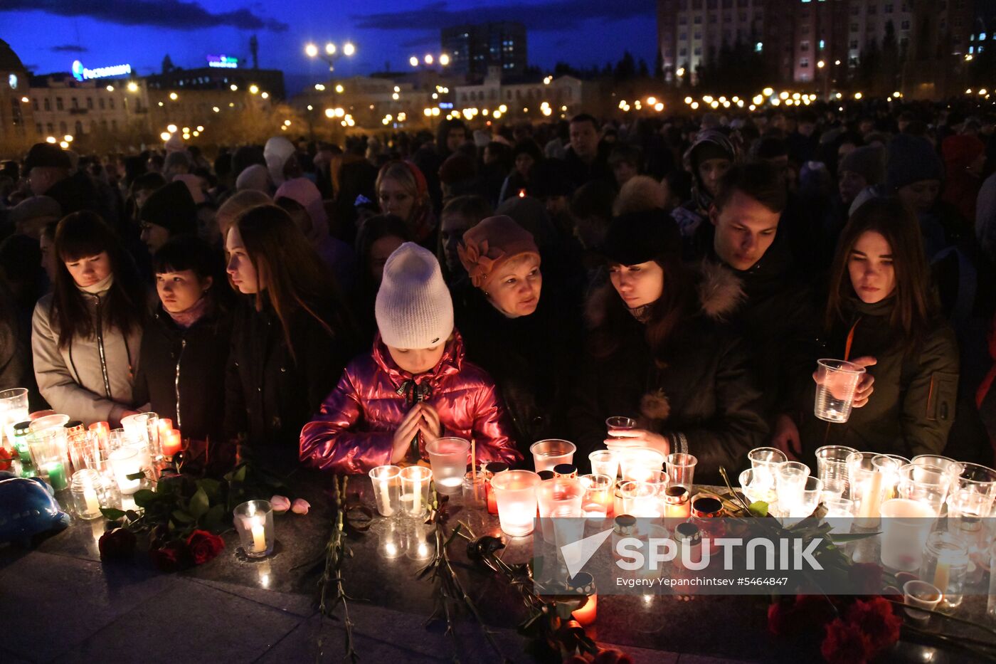 Events in memory of those killed in Zimnyaya Vishnya shopping mall fire