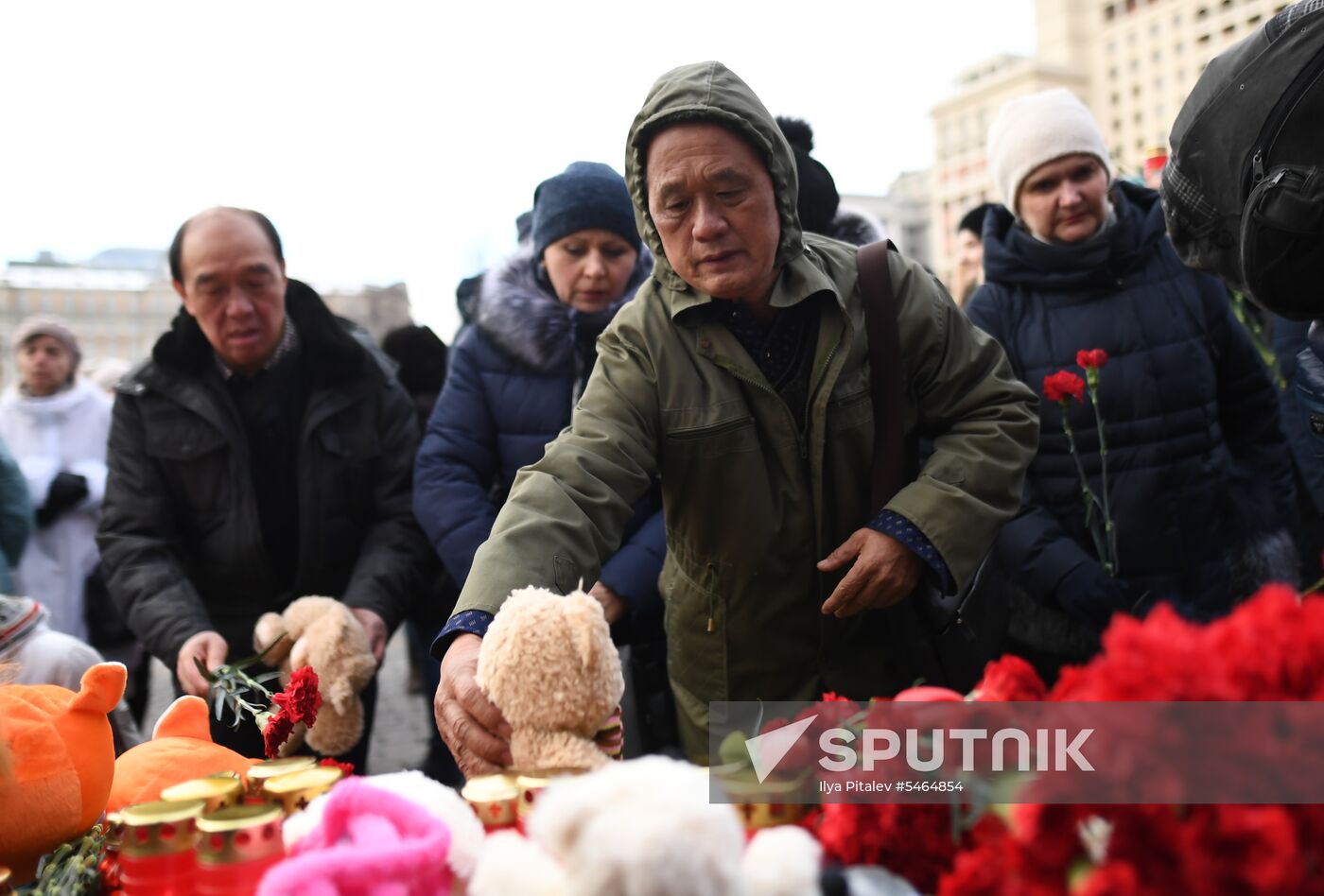 Events in memory of those killed in Zimnyaya Vishnya shopping mall fire