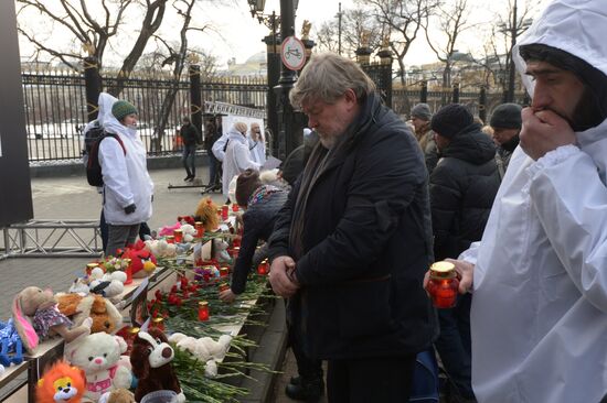 Events in memory of those killed in Zimnyaya Vishnya shopping mall fire
