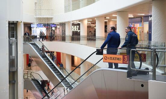Fire safety check-ups at shopping malls