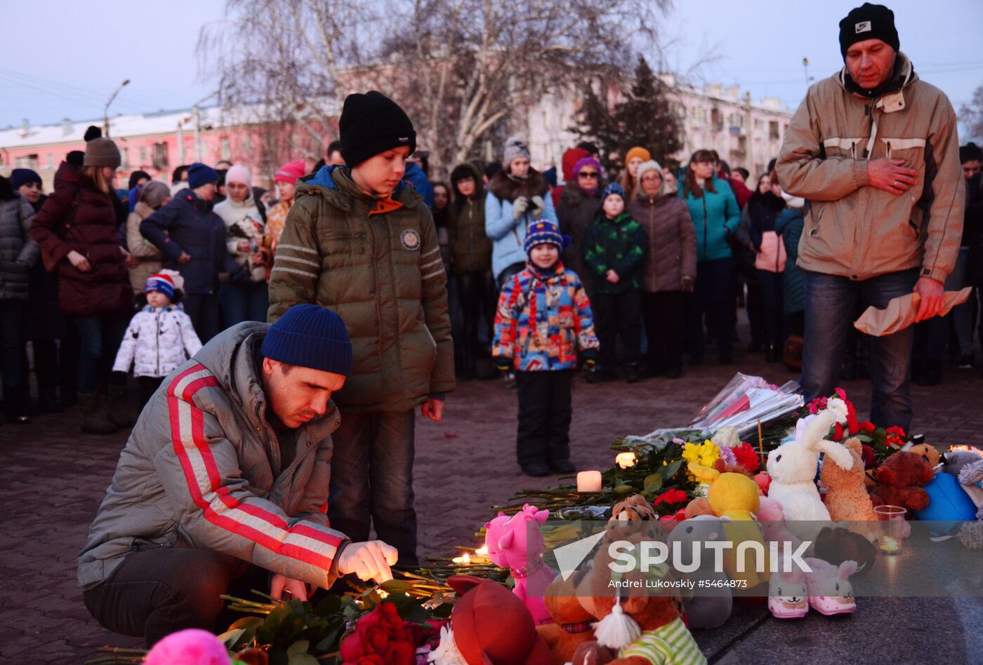 Events in memory of those killed in Zimnyaya Vishnya shopping mall fire