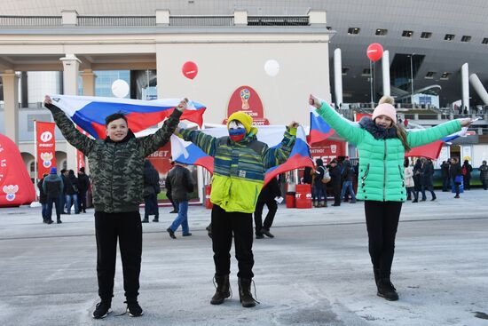Football. Friendly match. Russia vs. France