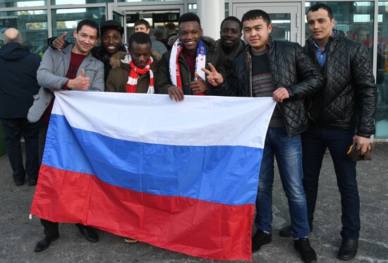 Football. Friendly match. Russia vs. France