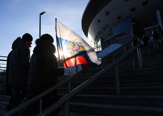 Football. Friendly match. Russia vs. France