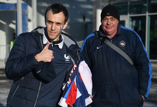 Football. Friendly match. Russia vs. France