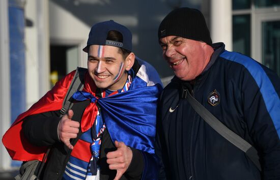 Football. Friendly match. Russia vs. France