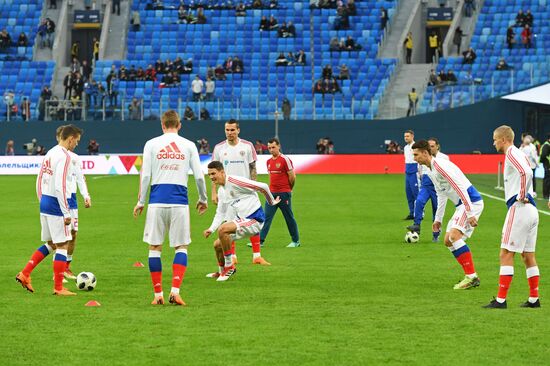 Football. Friendly match. Russia vs. France