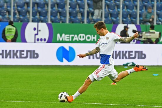 Football. Friendly match. Russia vs. France