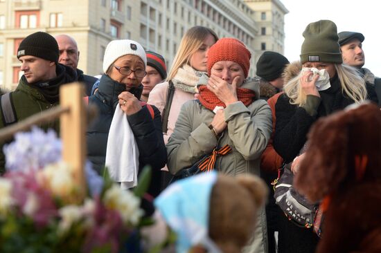 Events in memory of those killed in Zimnyaya Vishnya shopping mall fire