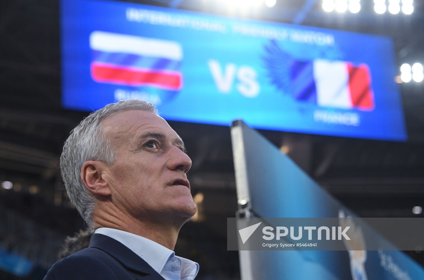 Football. Friendly match. Russia vs. France