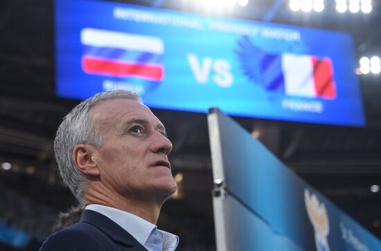 Football. Friendly match. Russia vs. France