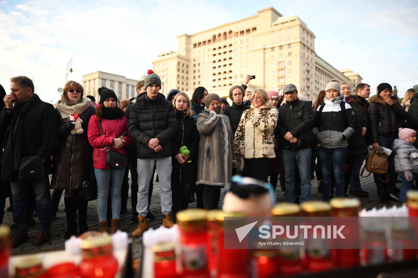 Events in memory of those killed in Zimnyaya Vishnya shopping mall fire