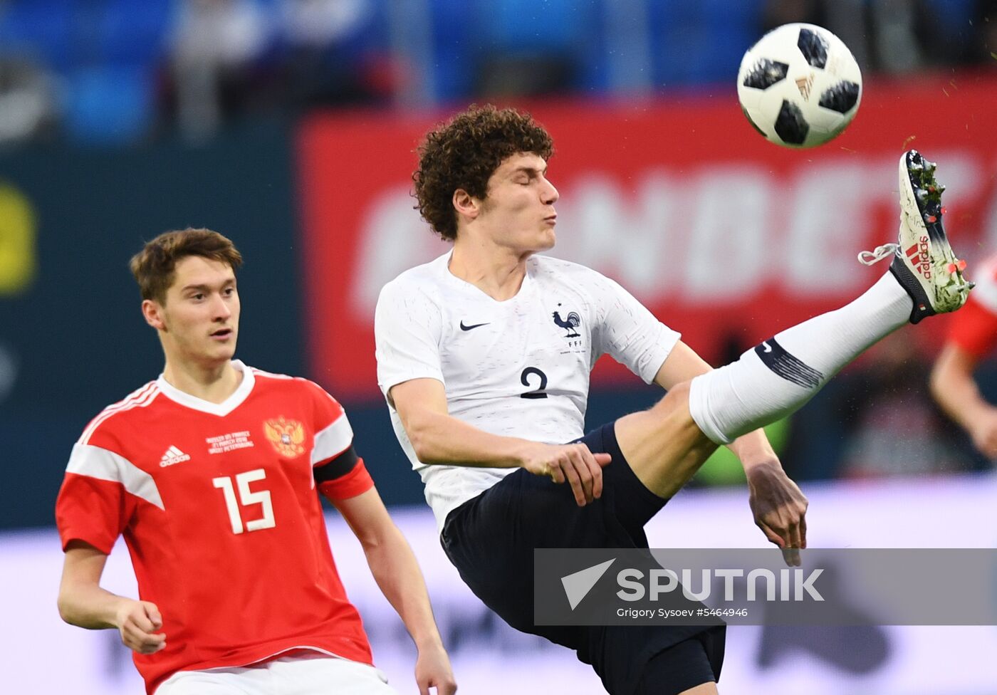 Football. Friendly match. Russia vs. France