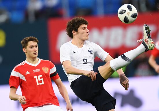 Football. Friendly match. Russia vs. France