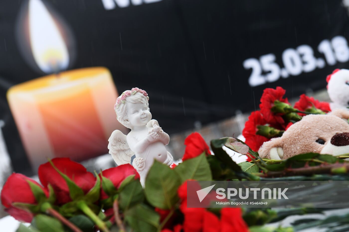 Events in memory of those killed in Zimnyaya Vishnya shopping mall fire