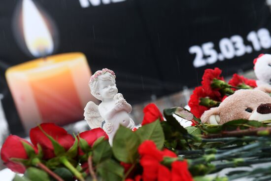 Events in memory of those killed in Zimnyaya Vishnya shopping mall fire