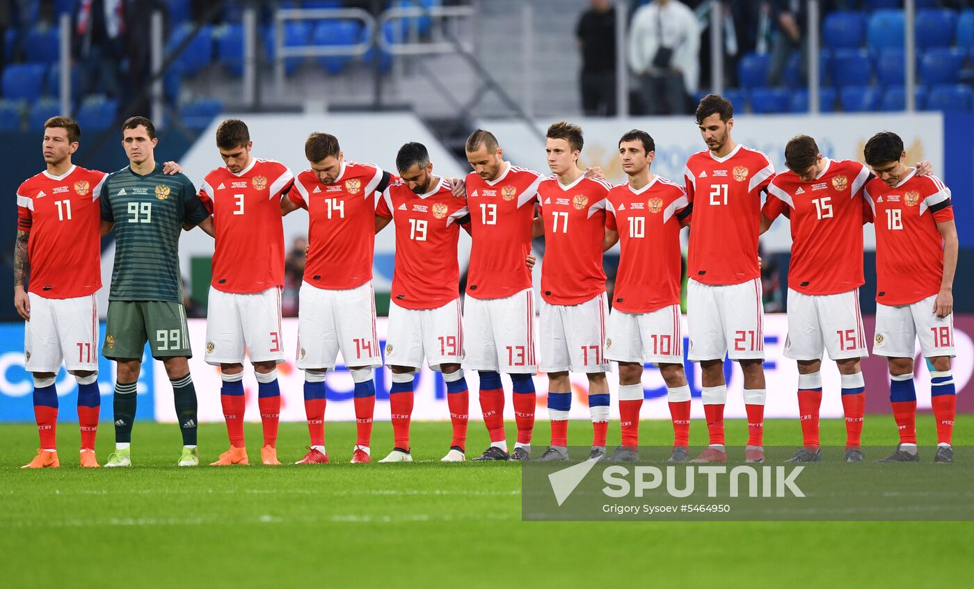 Football. Friendly match. Russia vs. France