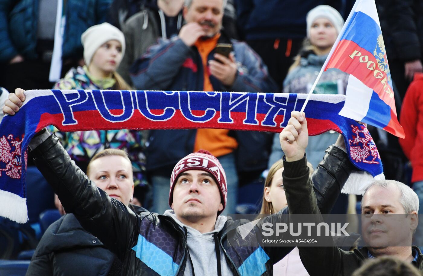 Football. Friendly match. Russia vs. France