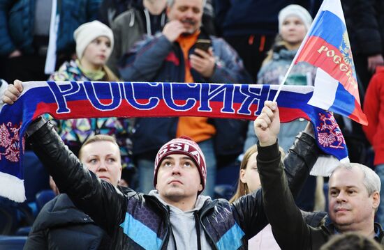 Football. Friendly match. Russia vs. France