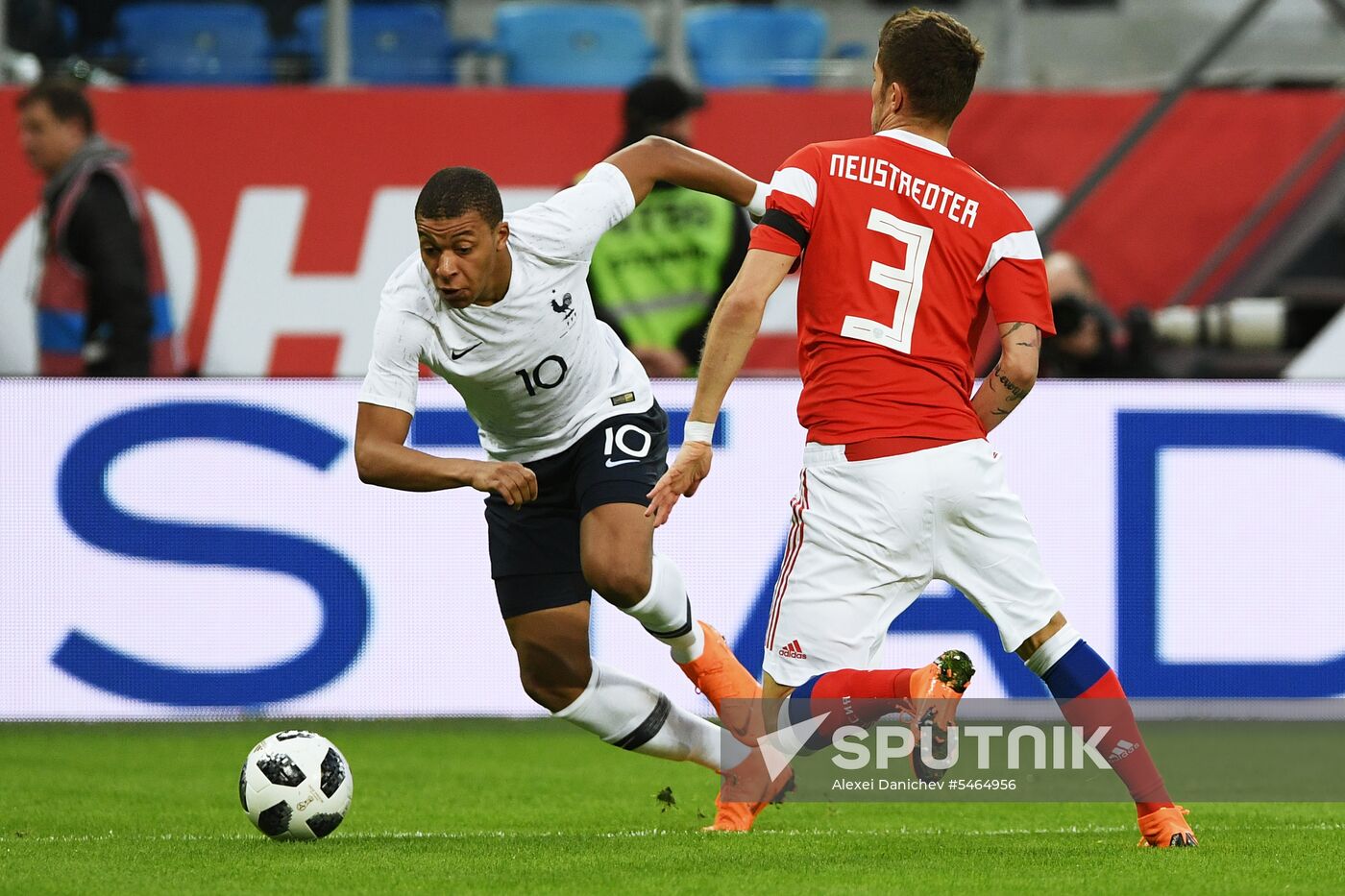 Football. Friendly match. Russia vs. France