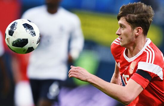 Football. Friendly match. Russia vs. France
