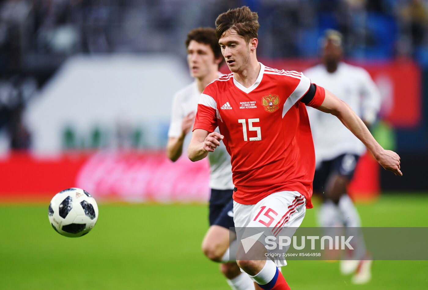 Football. Friendly match. Russia vs. France